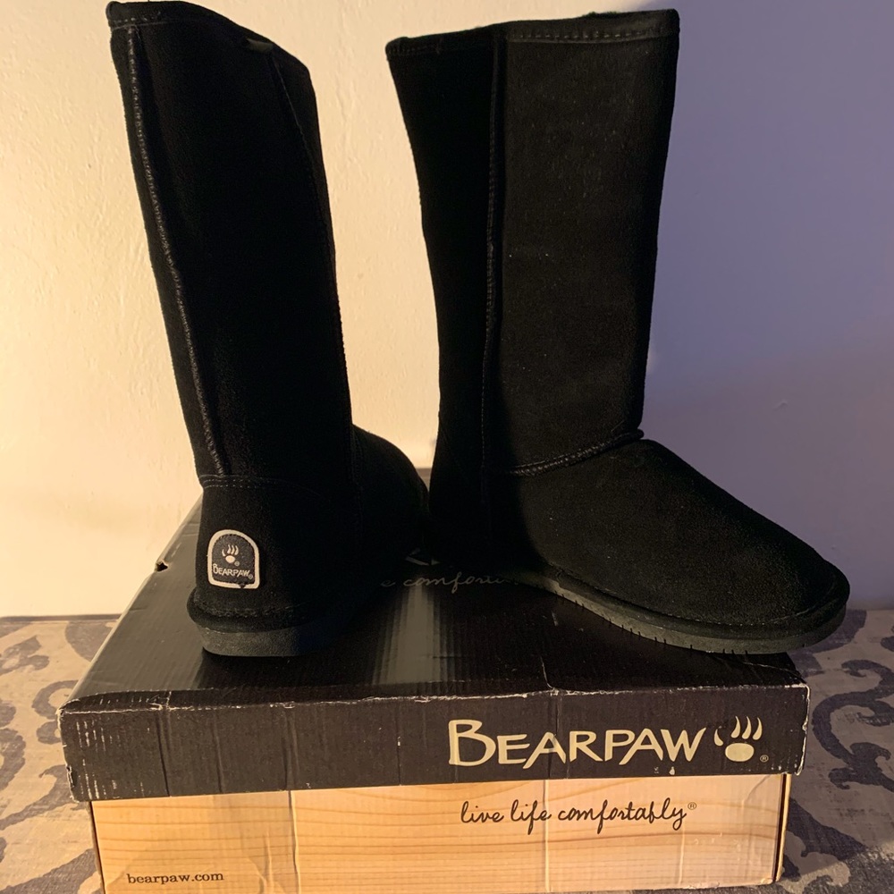 Winter black boots